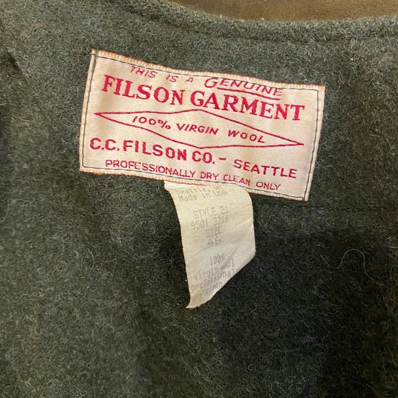 Vintage FILSON Garment Tin Cloth with Wool Liner Coat - Picture 6 of 9
